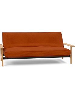 Balder Innovation Living divano letto velluto arancione