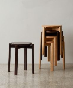Sgabello Passage Menu rovere e rovere dark stained