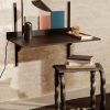 Sector Desk, Ferm Living, Black Ash, Black Brass, Bras, Oak, Scrivania,