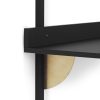 Sector Desk, Ferm Living, Black Ash, Black Brass, Bras, Oak, Scrivania,