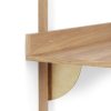 Sector Desk, Ferm Living, Black Ash, Black Brass, Bras, Oak, Scrivania,