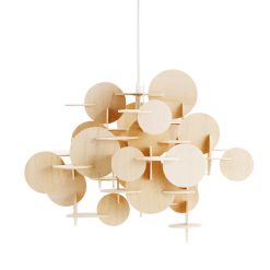 Bau Lamp Small, Normann Copenhagen, Wood, Legno, Lampada, Soffitto