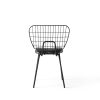 String Dining Chair, White, Black, Steel, Menu, Chair, Outroor, Urban Desing Love Affair