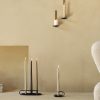 Candle, Audo, Spire Smooth Tapered, Ocra, Neutral, Avorio, Cera, Wax, Ivory, Neutral