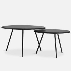 Soround Side Table, Woud, Table, Black, Fenix Laminate, Urban Design Love Affair