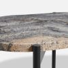 La Terra Occasional Table, Medium, Travertine, Travertino, Agnes Morguet, Ivory, Grey Melange, Tavolo, Urban Design Love Affair