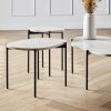 La Terra Occasional Table, Small, Travertine, Travertino, Agnes Morguet, Ivory, Grey Melange, Tavolo, Urban Design Love Affair